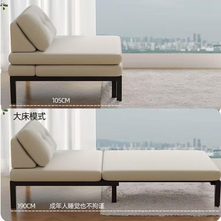 单人沙发床一体两用中古风设计沙发客厅小户型阳台贵妃可折叠沙发