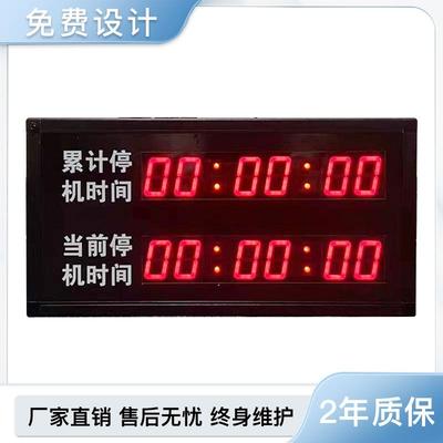 设备运行累计时间电子看板流水线计数显示屏二次开发开关量加数屏