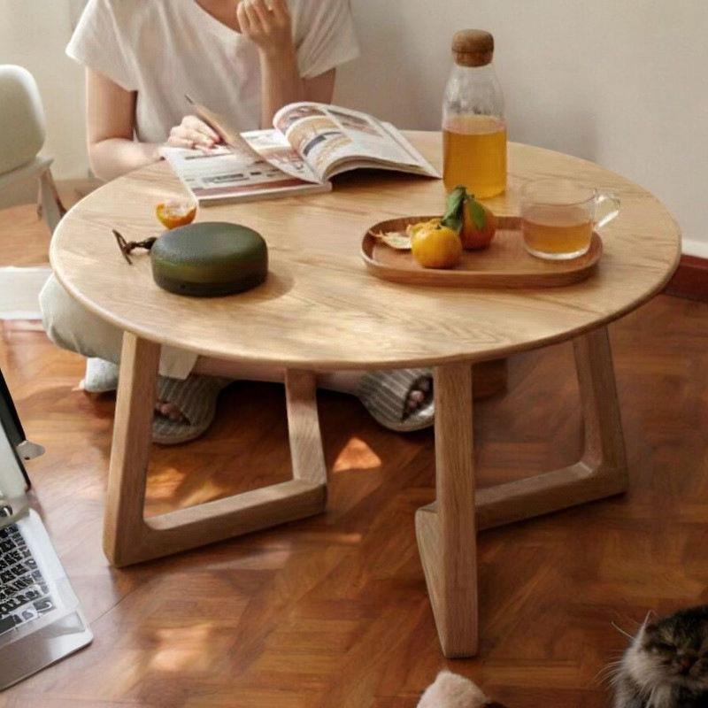 北欧家用榻榻米民宿网红茶几小圆桌客厅小户型简约现代日式矮