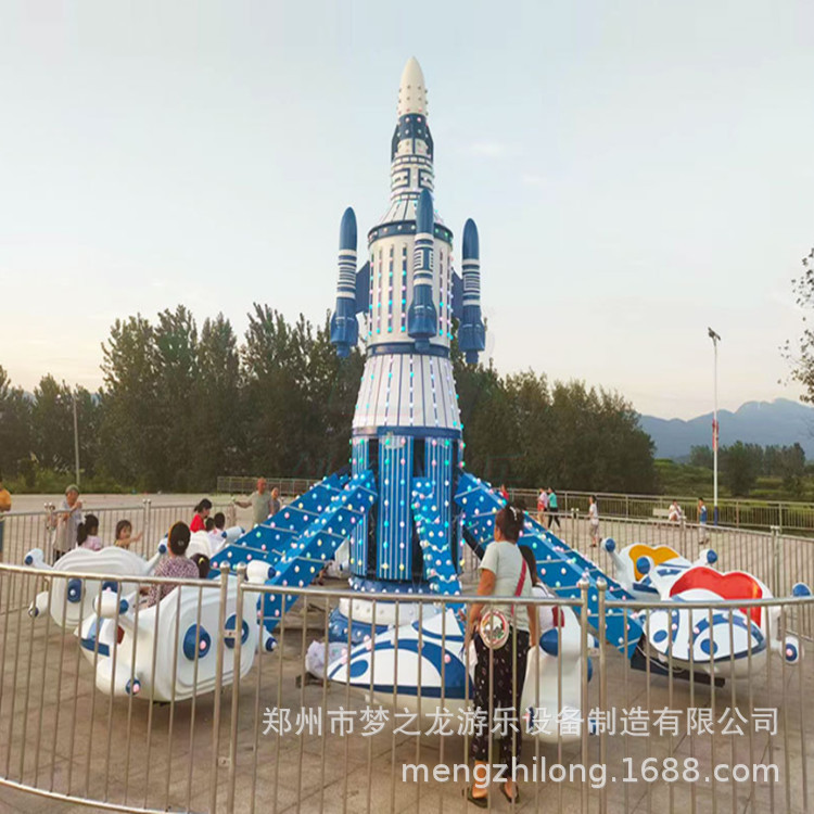 新款双层自控飞机游乐园游乐设备