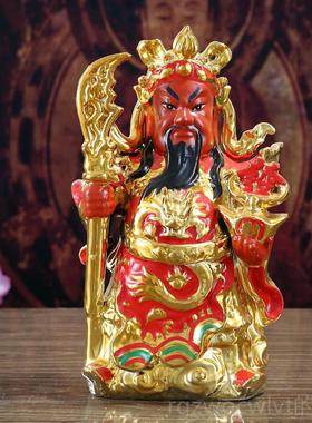 新款陶财关公关武神关二爷羽佛像家居店铺摆瓷件