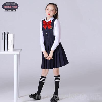 新款元旦儿童服中生学大合唱演出服主持人礼服小诗校歌朗诵比赛表