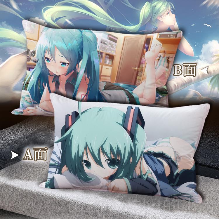 新款初音ikMu漫抱枕 双动面含枕芯可定制 二次物元周边抱枕生日礼