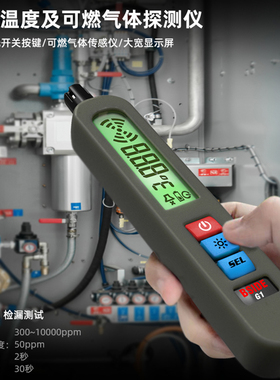 BSIDE G1便携式充电款可燃气体探测仪天然气煤气泄漏报警器温度表