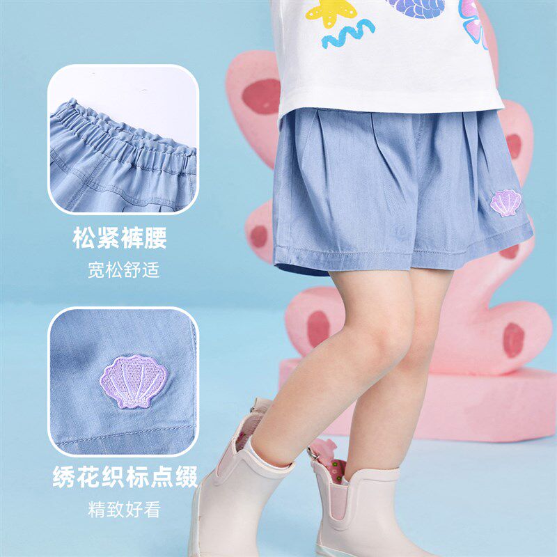 儿童短裤夏款小童牛仔裤夏装婴儿裤子宝宝新款衣服女童童装夏季