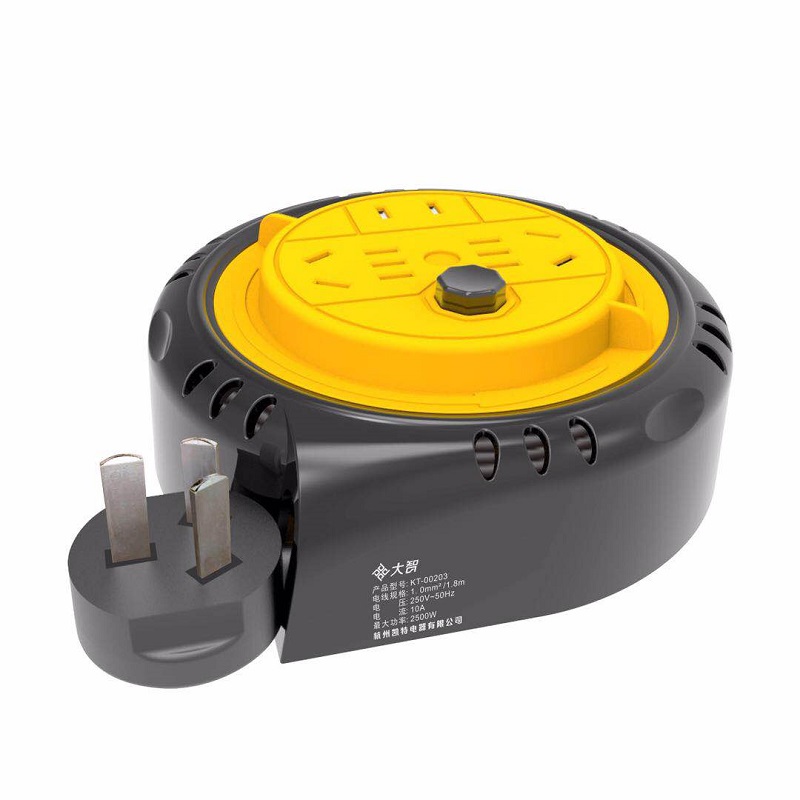 线盘插座家用小型绕线盘带线加长创意拖线板接线插排卷线器