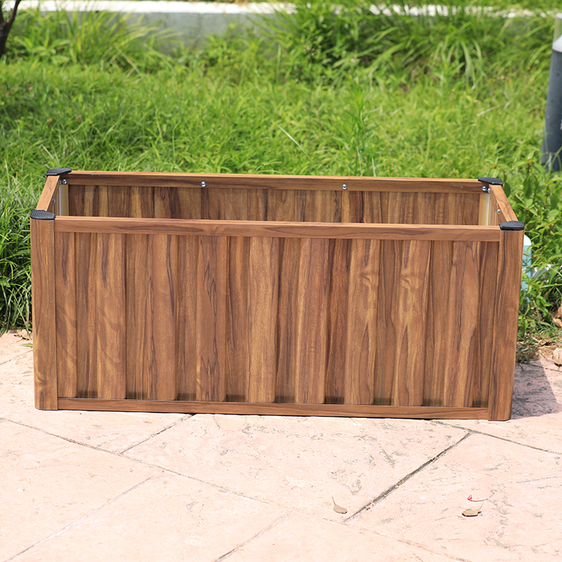 铝合金花箱户外阳台花槽护栏马路市政花坛室外庭院花盆定制种植箱