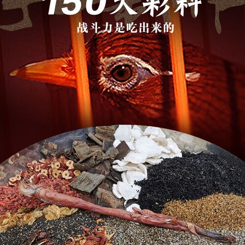斗雀王150大彩料 画眉鸟食饲料手工斗鸟料  提性壮膘收身打彩饲料
