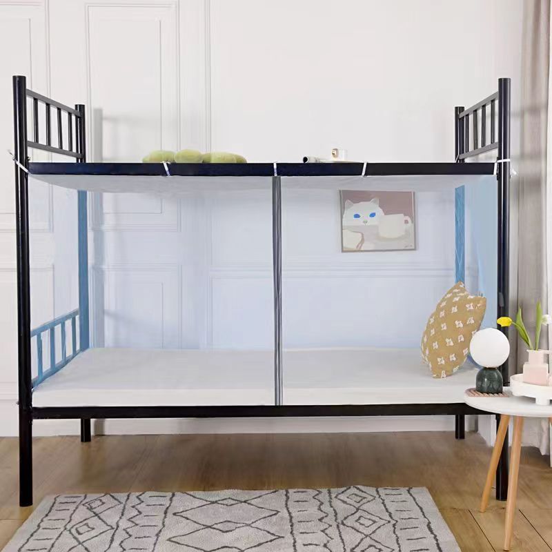 学生宿舍自动磁吸蚊帐0.9m单人床上铺下铺通用寝室工地铁架床蚊帐