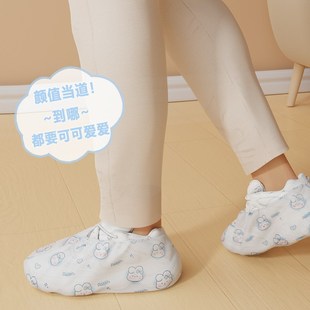 套无纺布家用室内耐磨防滑学生脚套家居新款 加厚一次性鞋 机房特厚