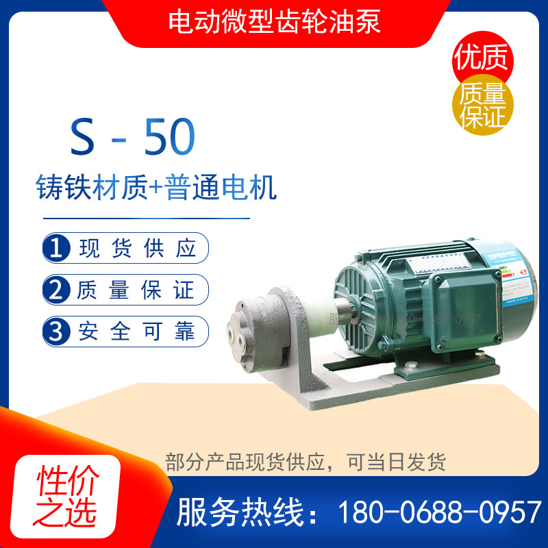 S-10/S-25/S-50/S-80/S-125型微型齿轮油泵 润滑油煤油工业输油泵
