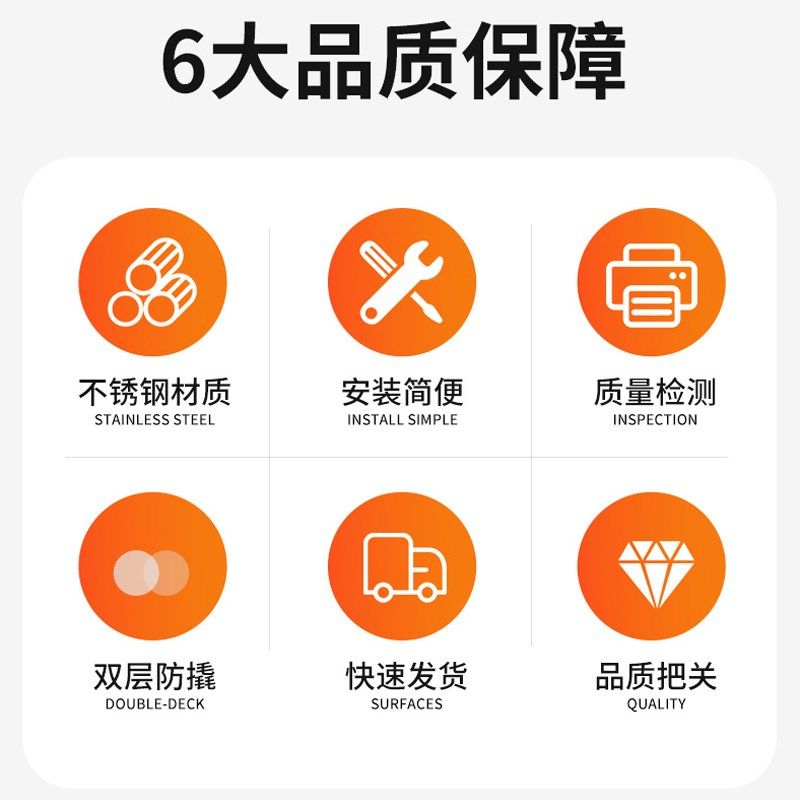家用通用型加厚机械门锁多功能不锈钢防盗面板把手入户大门木门锁