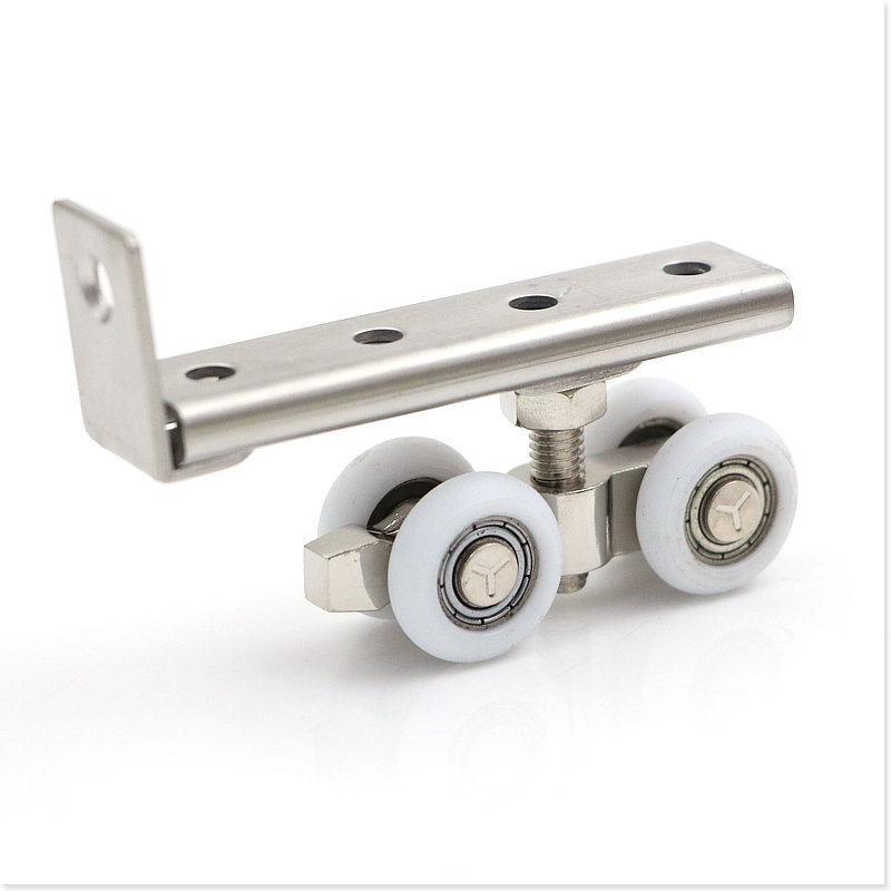 衣柜吊轮 滑轮家具酒柜推拉门吊滑轮 移门吊门轮吊 轨道滑轮小4轮