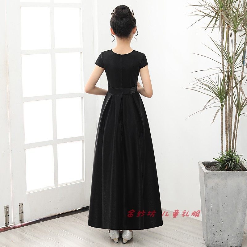 女童高端晚礼服儿童黑色长款大提琴钢琴演奏公主裙学生毕业演出服,童装/婴儿装/亲子装,儿童礼服,淘宝优惠券,粉丝福利购,淘宝优惠卷
