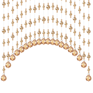 水晶珠帘卫生间门帘装 饰挂帘隔断帘玄关屏风客厅卧室吊帘子成品