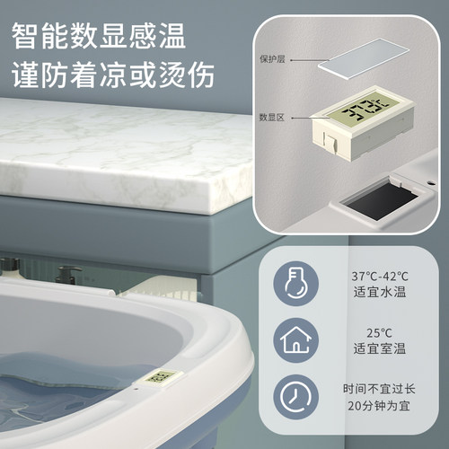 婴儿洗澡盆宝宝浴盆儿童洗澡桶折叠浴桶大号浴缸泡澡桶可游泳家用