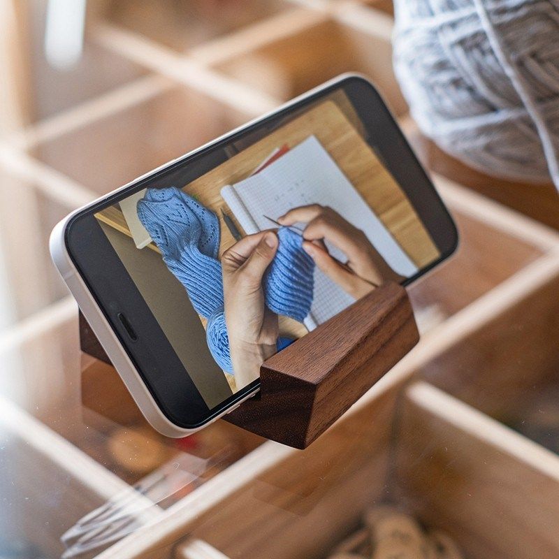 实木手机支架桌面日式简约直播懒人通用手机座平板支撑商务名片架,住宅家具,搁板/置物架/家用陈列架,淘宝优惠券,粉丝福利购,淘宝优惠卷