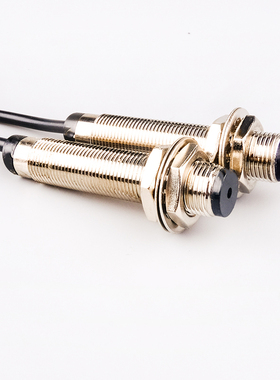 激光对射式光电开关20米NPNP常开常闭直流感应开关M12对射传感器