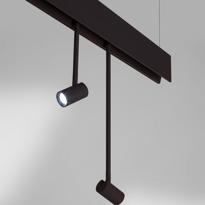 磁吸轨道灯槽嵌入式无边框明装线条灯客厅暗藏无主灯照明LED射灯