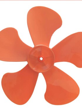 商用电风扇风扇叶5叶塑料也橙色规格450MM18寸万格电器配件叶子
