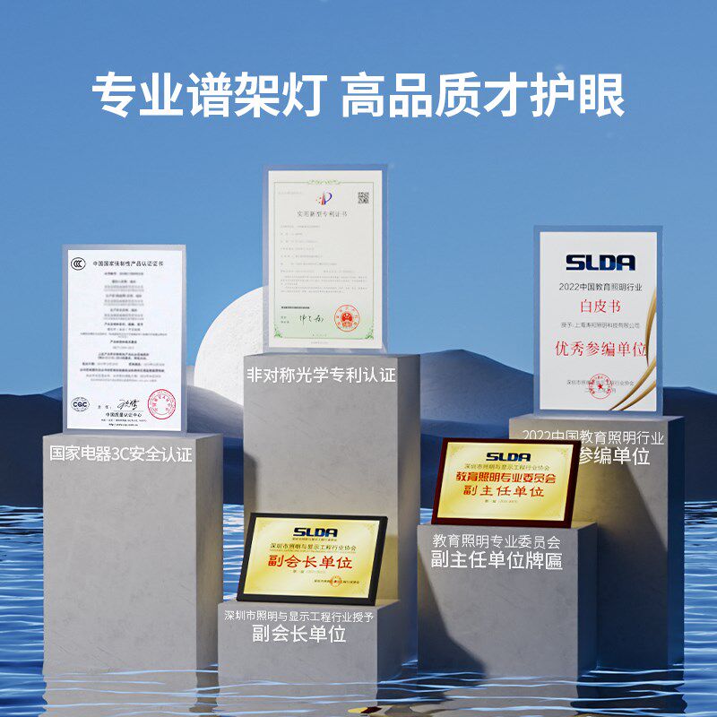 谱架灯户外演奏专用护眼夜晚演出小提琴便携夹式灯练习照明全光谱