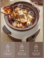 Little Bear Electric Stew Pot 4L purple clay inner pot microcomputer reservation timing stew pot, soup pot and direct stew pot, brand new genuine product thumbnail 8