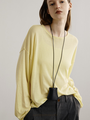 天丝匹马棉宽松薄透反缝设计长袖