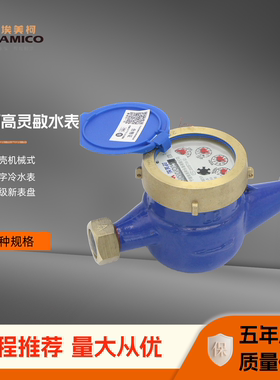 正品埃美柯水表LXSY-E铁壳高灵敏水表家用机械数字冷水表062