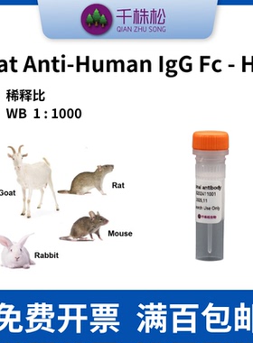 Goat Anti-Human IgG Fc - HRP，二抗，WB/ELISA/IHC