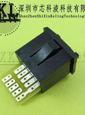 拨码开关 8421 编码开15关 v4位 带挡板5个接触点 黑色 面板32*18