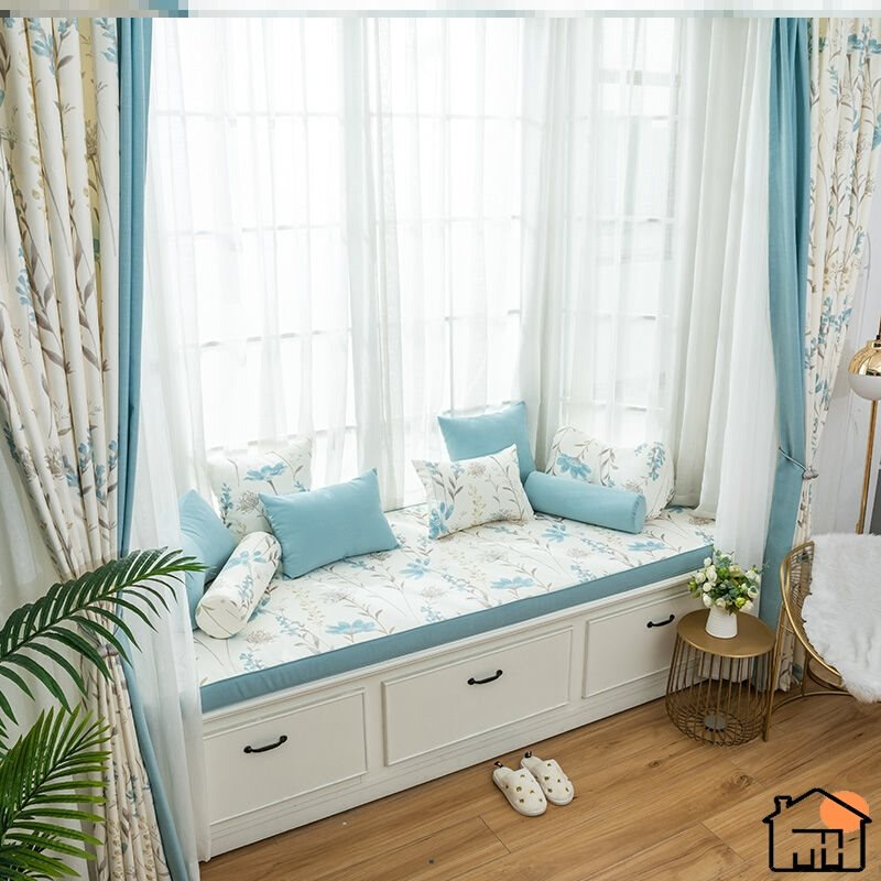 飘窗垫2021年新款高档定制海D绵台四季阳台子坐加厚亚麻榻榻米四