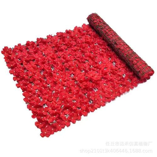 仿真塑料笆栅9998篱栏植物墙庭面装饰花遮挡绢花程工围挡院造景