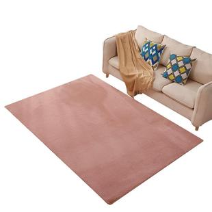 仿兔毛D221厅地毯行加厚绒窗毛飘客床边毯儿童玩耍爬卧室地毯纯色