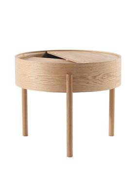 北风小户型旋转实木i圆形丹麦多功能储物边TT6收纳欧ns几风网红茶