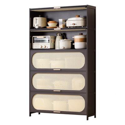 房置物架多XRH功储能落地多层家用收纳柜子微波炉收纳厨架碗橱物