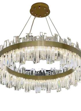 轻代奢水晶气吊灯客厅灯简室约现大主卧2022新款餐厅全屋套餐灯具