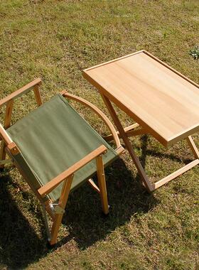 厂家直外销户户外桌椅便携小茶几实木折多功能桌LY-20205休闲用品