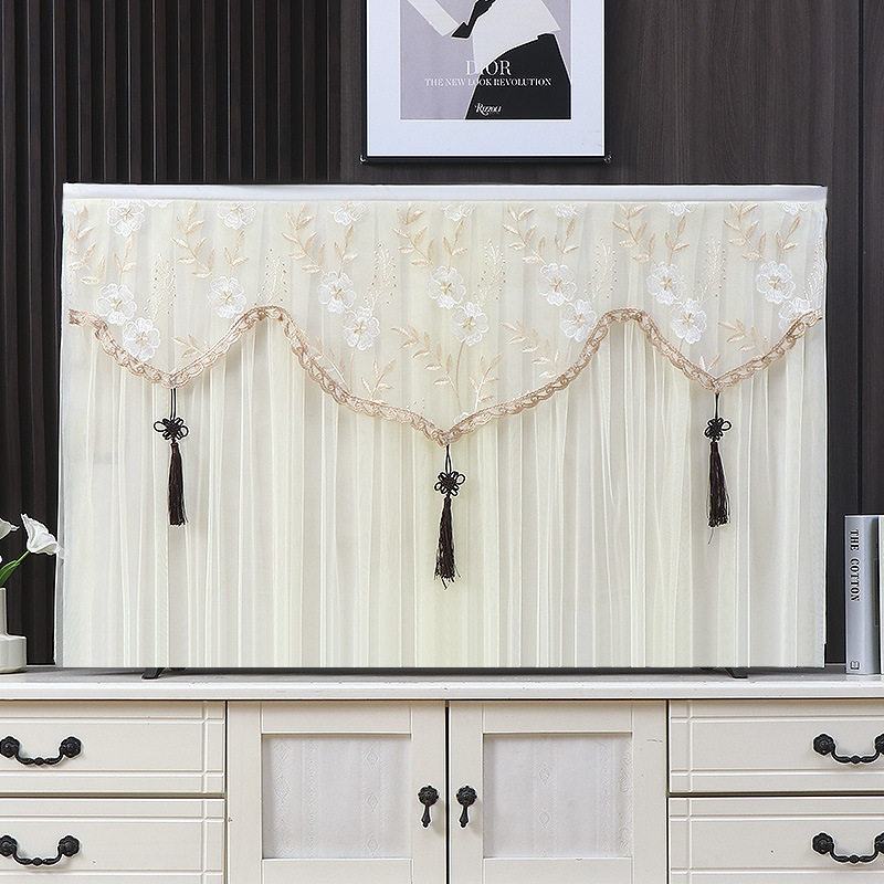 2026新款电视机防尘罩套盖巾65寸台式电视布挂式曲面液晶电视盖布