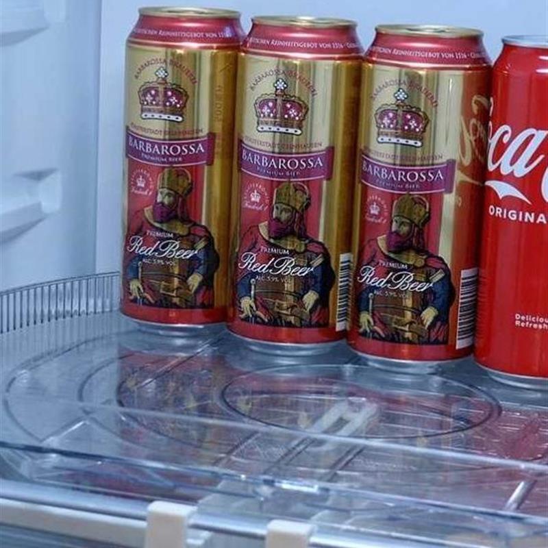 跨境热款冰箱置物盘饮料调料整理神器可旋转收纳架厨房储物盘