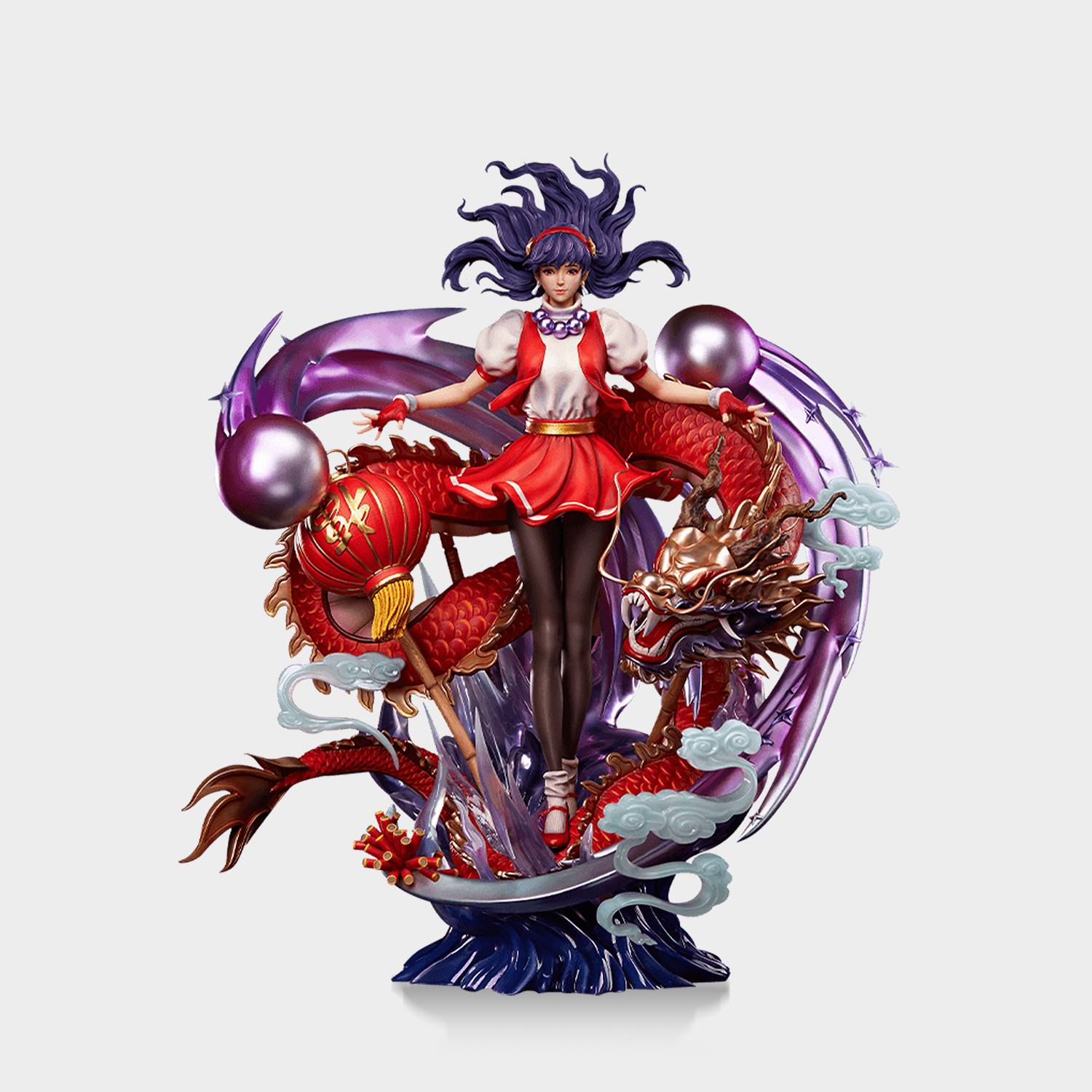 【现货】UNiQUE ART 拳皇 雅典娜 正版授权游戏摆件 非定金