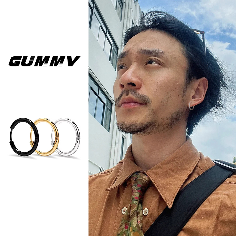 耳钉男复古港风素圈男士