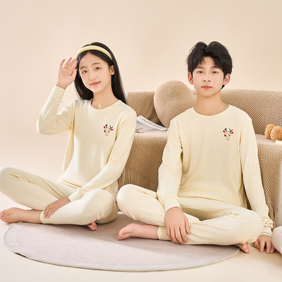 儿童内衣套装秋衣秋裤纯棉