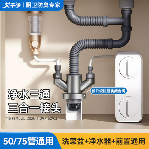 【艾干净】下水管道防返臭神器