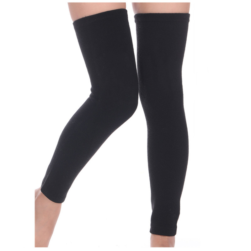 秋冬加厚羊绒护腿袜套男女