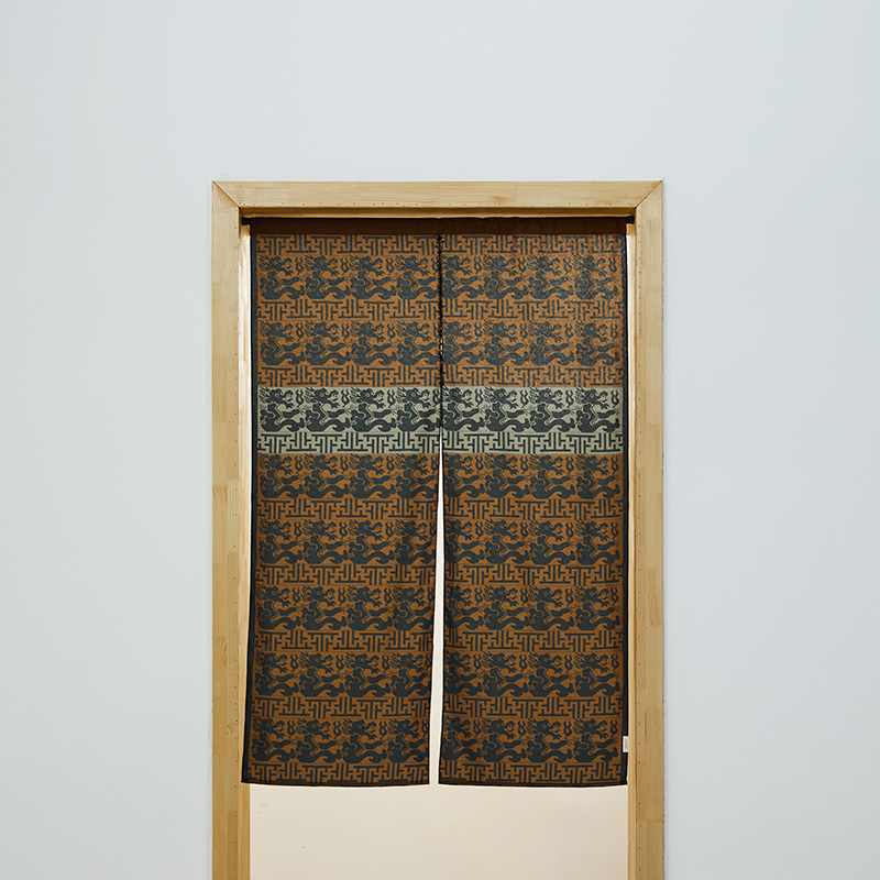 吉金彩复古免打孔安装门帘