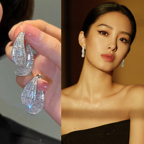 2026好看水滴耳环女高级感