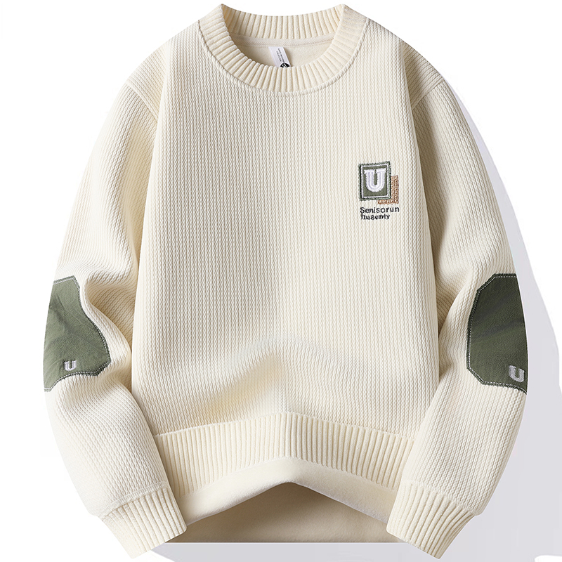 一体绒毛衣秋冬季加绒毛衣