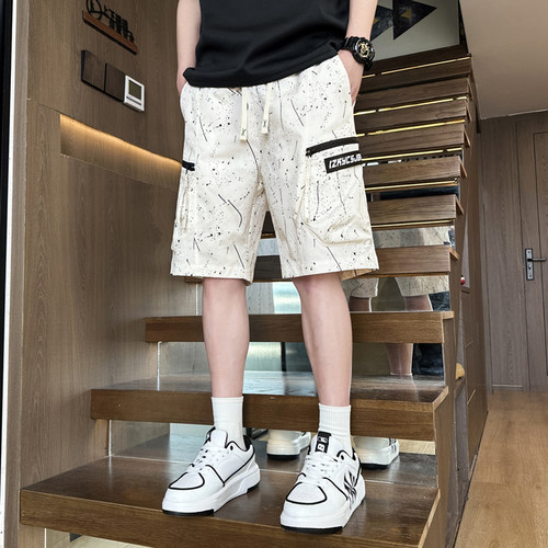 2026新款工装风多口袋短裤男夏季宽松百搭五分裤潮牌青少年中裤衩