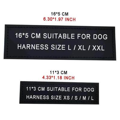 2 PCS Custom Dog Name Tag Harness ID Label Personalized Refl