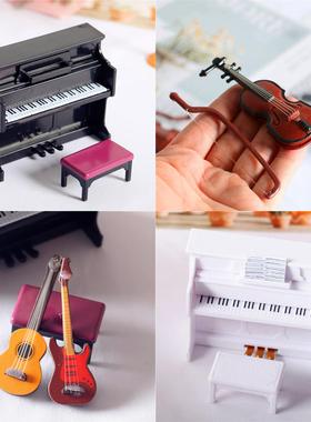 Miniature items Mini Instrument Piano Accordion Guitar 2 Dol